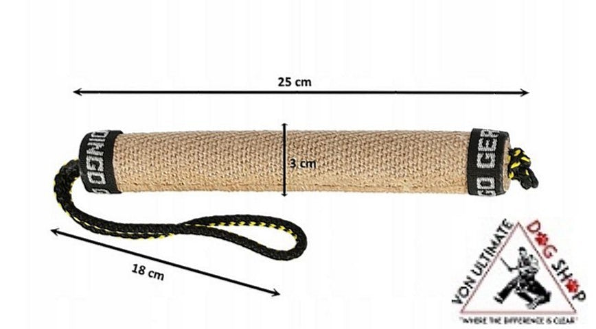 Dingo Gear Jute Bite Roll One Handle Tug