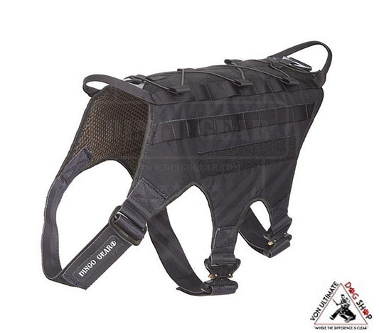 Dingo Gear Black Tactical Harness With A Modular Molle System