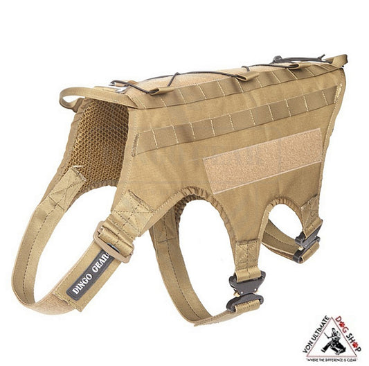 Dingo Gear Coyote Brown Tactical Harness With A Modular Molle System