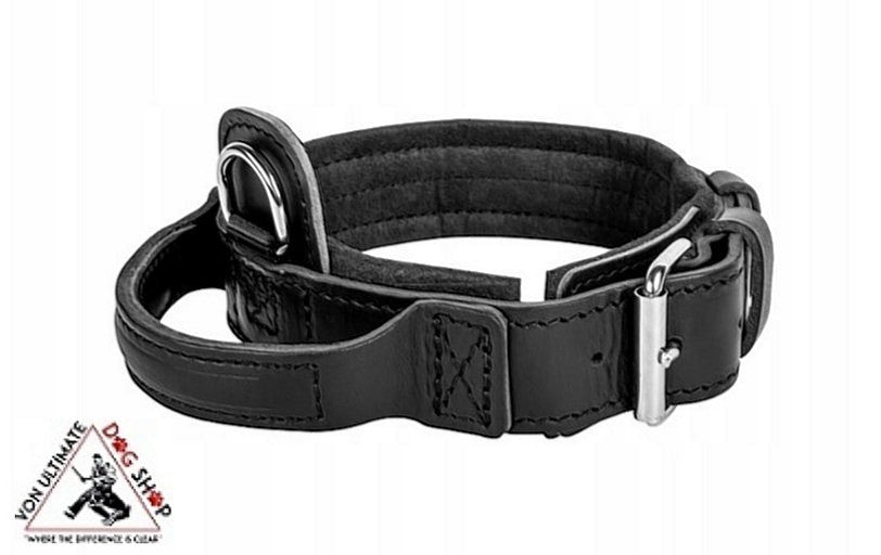 Dingo Gear Drago Leather Collar With Handle