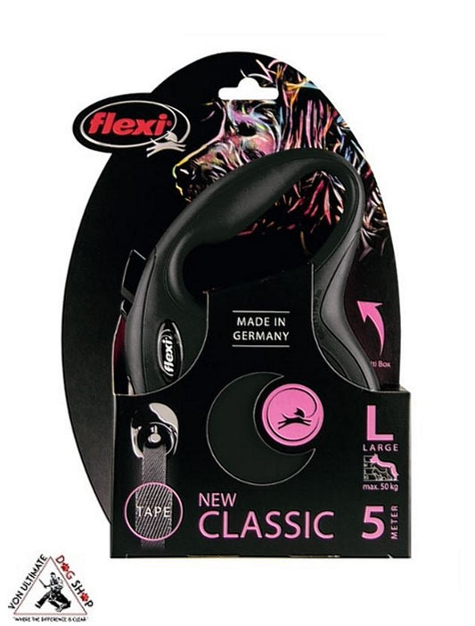 Flexi Classic Tape Black Large 5 Metres