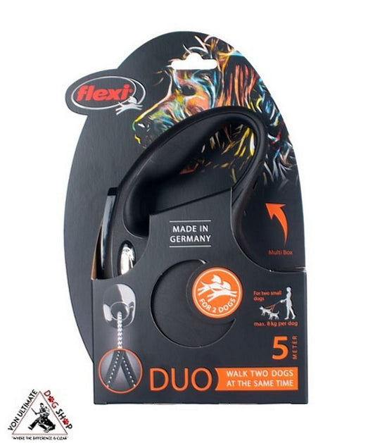 Flexi New Classic Duo M Cord 5 Metres Black